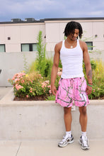 Load image into Gallery viewer, PINK CAMO MESH SHORTS
