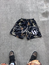 Load image into Gallery viewer, BLACK CAMO MESH SHORTS
