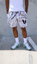 Load image into Gallery viewer, WHITE CAMO MESH SHORTS
