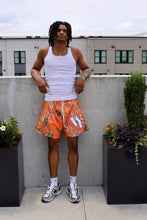 Load image into Gallery viewer, ORANGE CAMO MESH SHORTS
