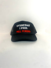 Load image into Gallery viewer, Black &amp; Red Trucker Hat
